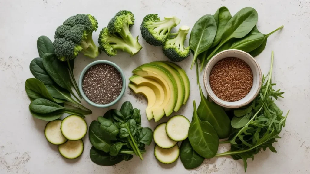 Low-carb high-fiber foods recommended on Keto 2.0