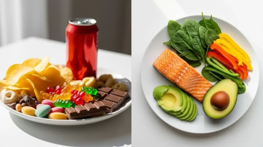 Common keto mistakes versus healthy keto meal comparison