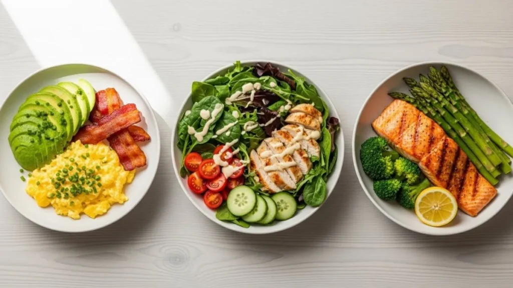 Real example of daily keto meals for a 14-day meal plan