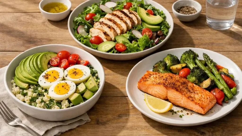 Easy Keto 2.0 meal ideas for beginners with protein and vegetables