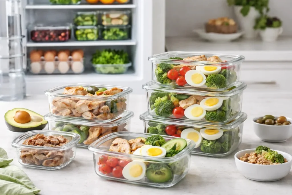 keto meal prep for beginners with grab-and-go meals and ready containers
