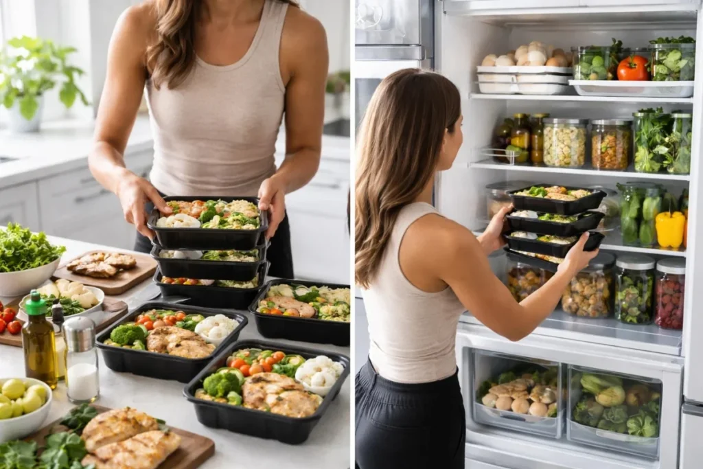 keto meal prep routine for beginners preparing lunches for the week