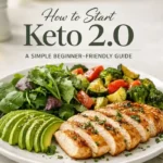 How to Start Keto 2.0 beginner-friendly balanced meal plate
