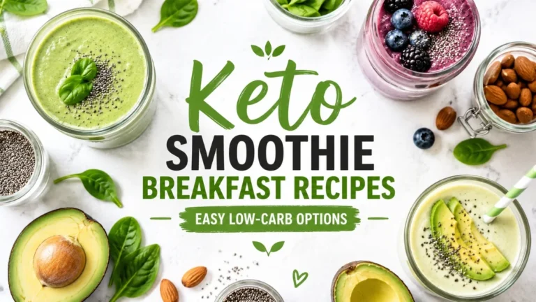 keto smoothie breakfast recipes easy low carb smoothies