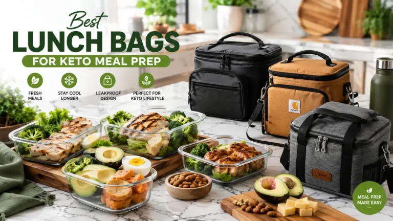 Best lunch bags for keto meal prep with healthy low-carb meals and meal prep containers
