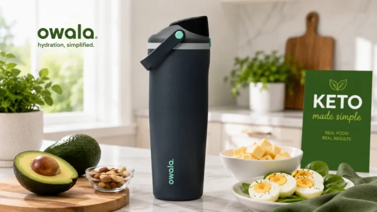 Owala FreeSip Sway insulated water bottle for keto beginners