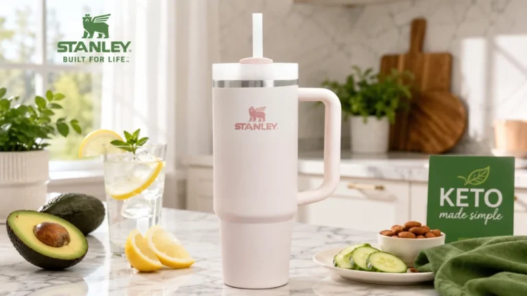 STANLEY Quencher H2.0 insulated water bottle for keto hydration